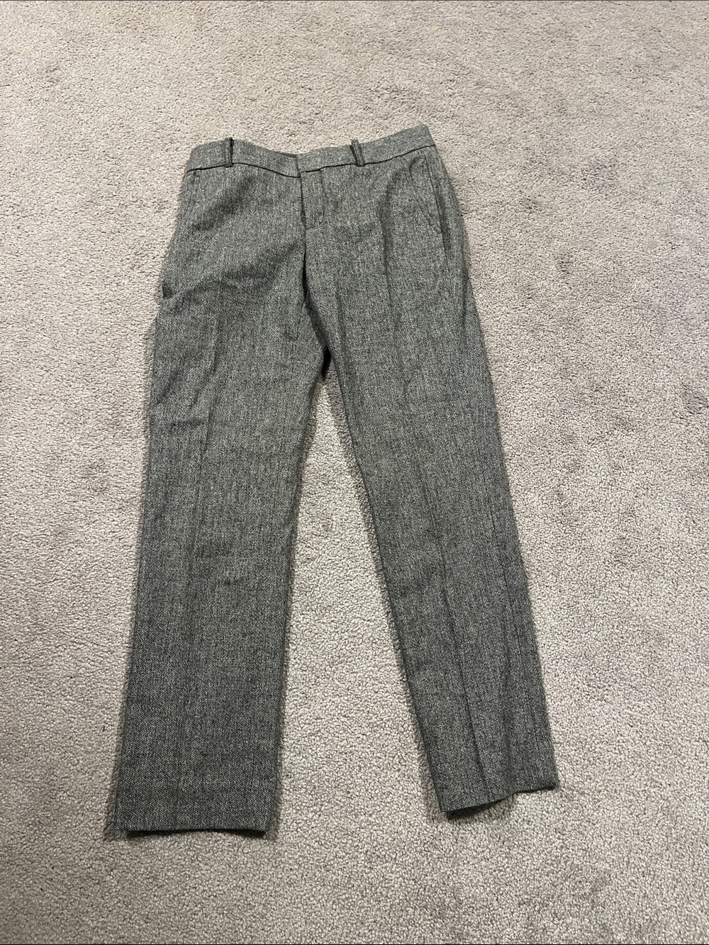 Banana Republic Gray Herringbone Dress Pants